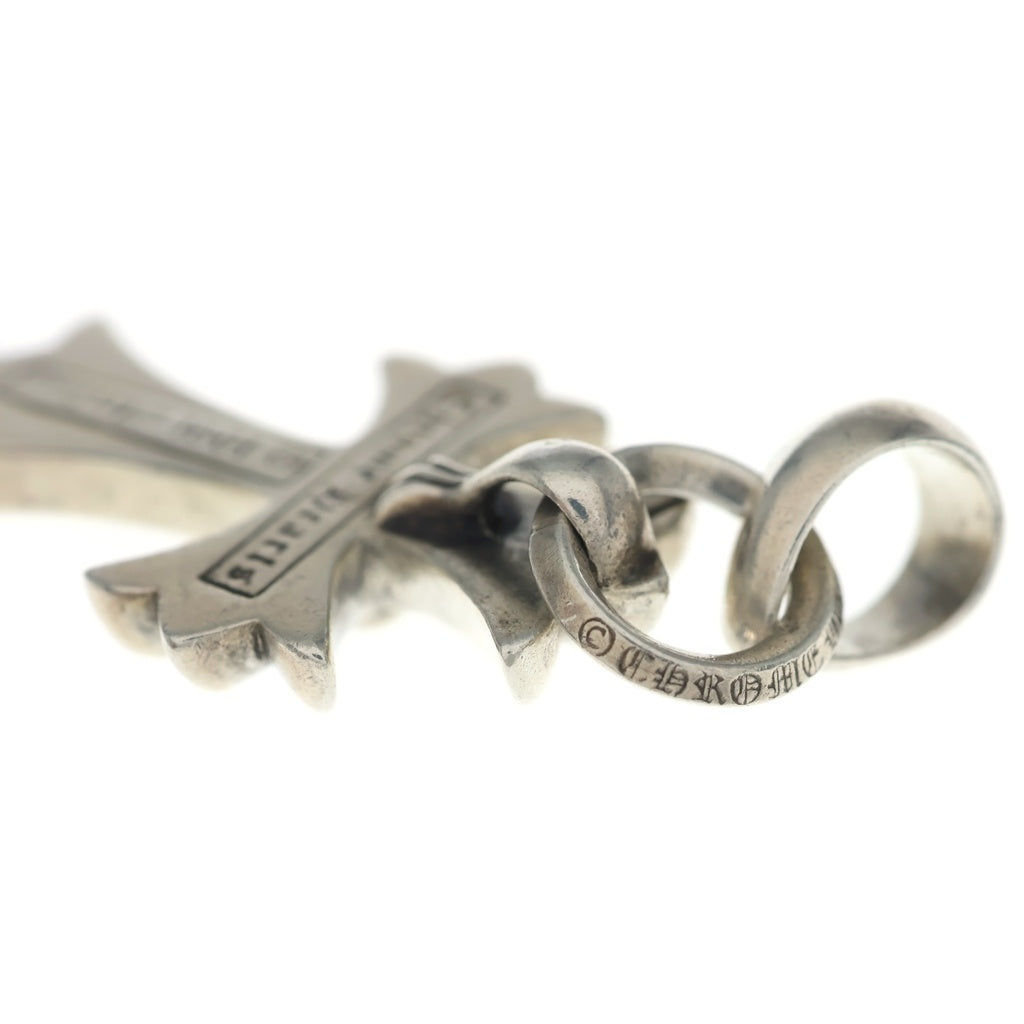 CHROME HEARTS(クロムハーツ) CH CRS SML W/BALE Wベイル スモールCHクロス ペンダントトップ シルバー BCA218