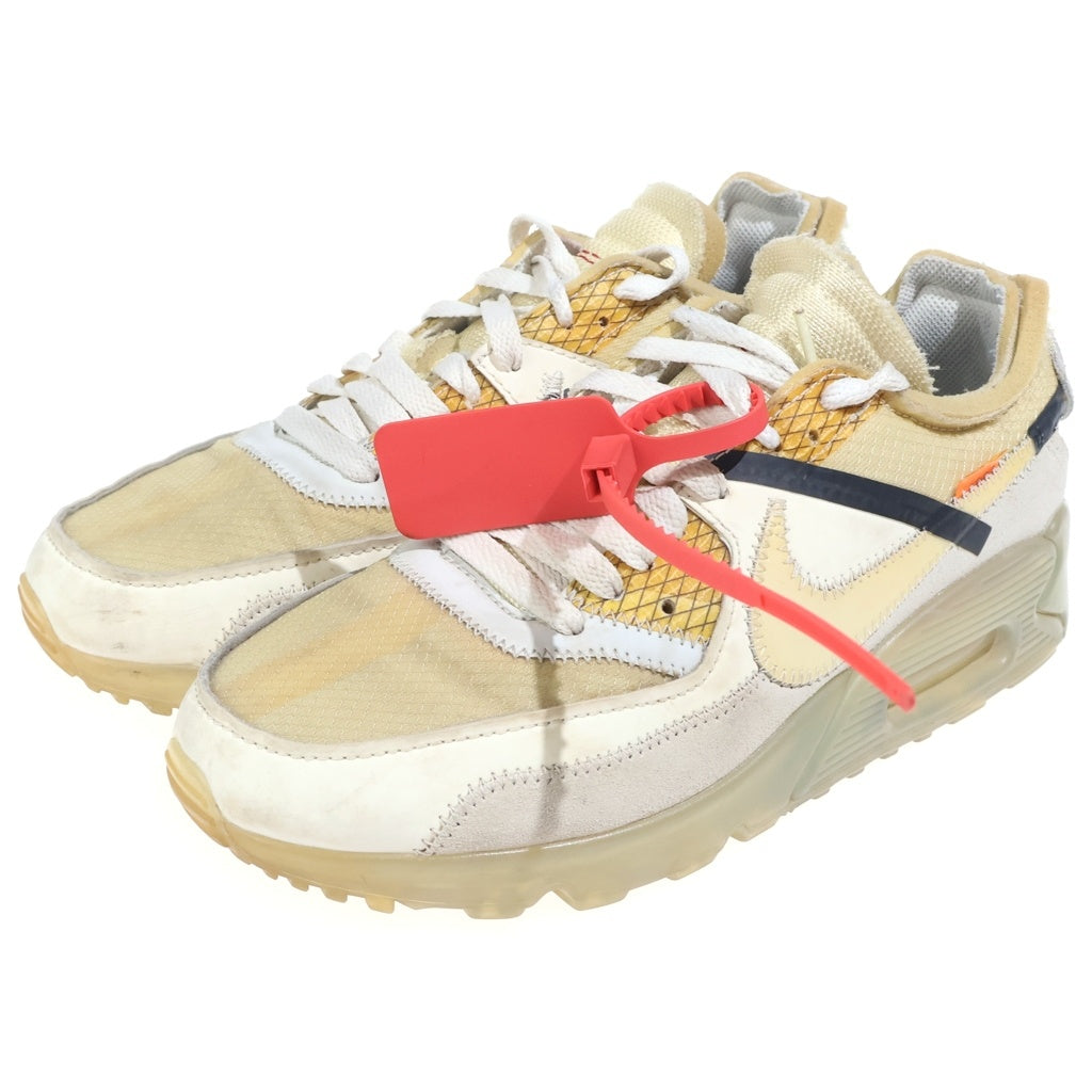 NIKE(ナイキ) ×OFF-WHITE AIR MAX 90 オフホワイト エアマックス90 ローカットスニーカー レディース ホワイト US6/24cm AA7293-100
