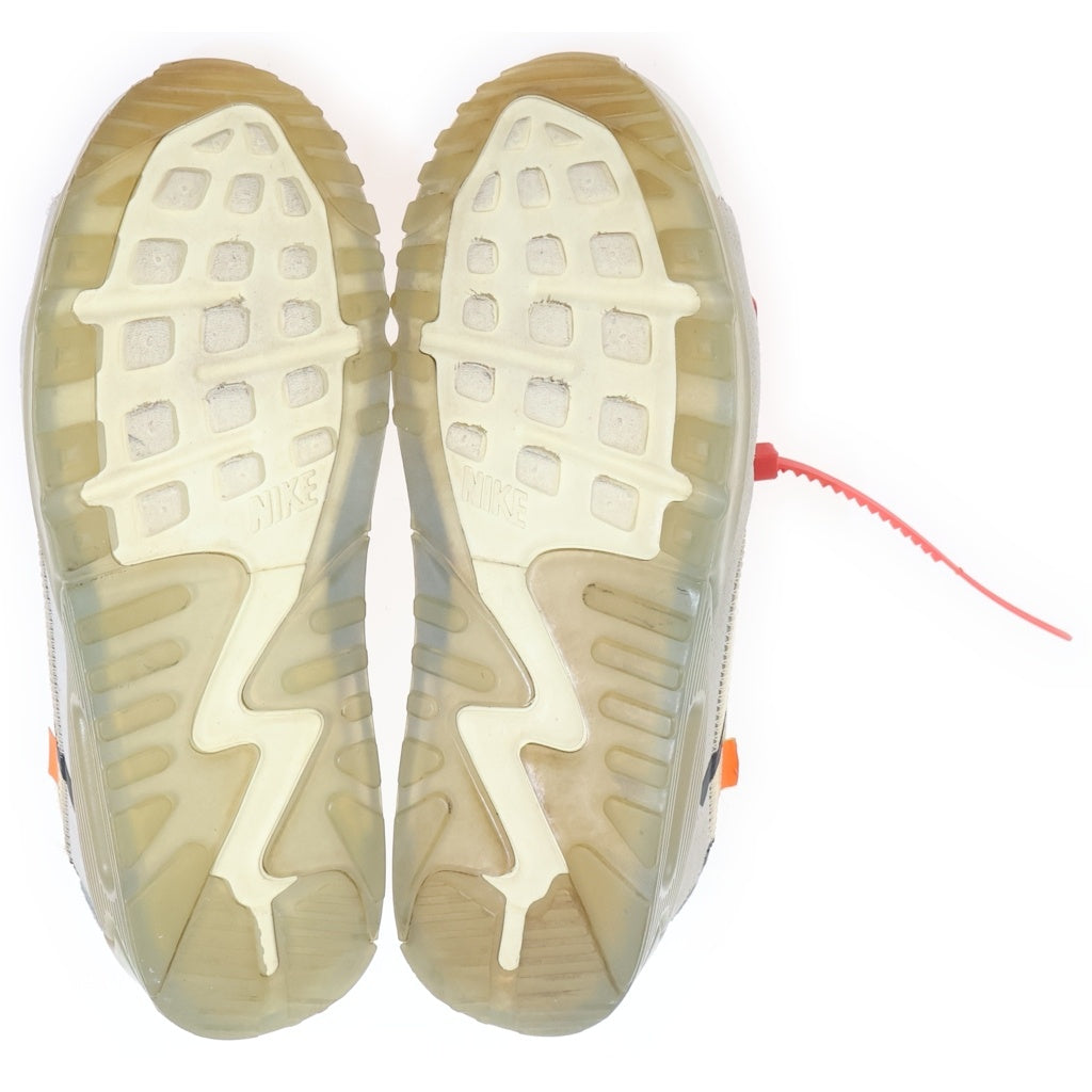 NIKE(ナイキ) ×OFF-WHITE AIR MAX 90 オフホワイト エアマックス90 ローカットスニーカー レディース ホワイト US6/24cm AA7293-100