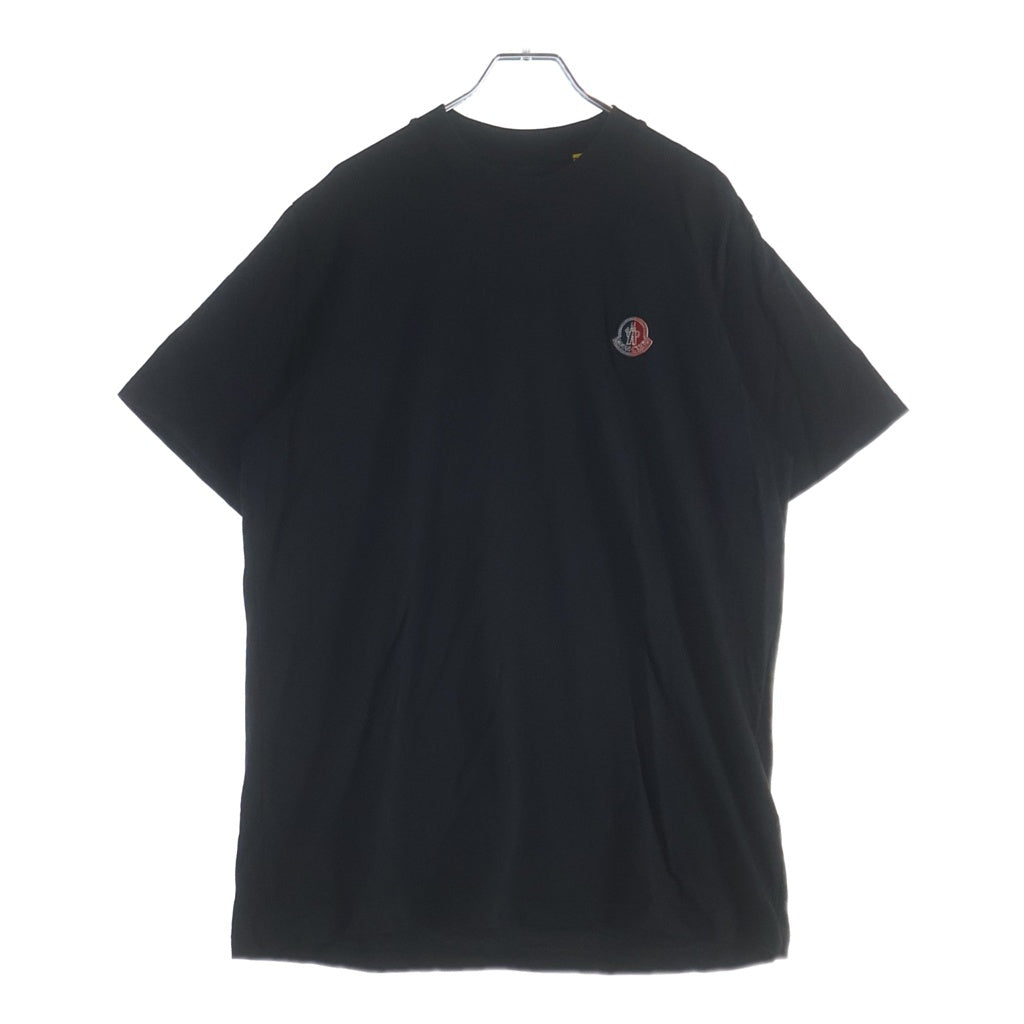 MONCLER(モンクレール) 22AW T-SHIRT SS ロゴワッペン クルーネック半袖Tシャツ カットソー ブラック H20928C00007