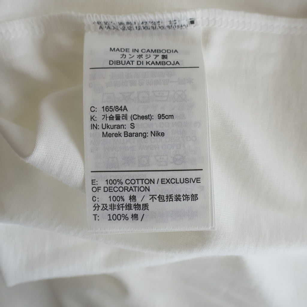 NIKE(ナイキ) 26SS ×SAINT MICHAEL M J SM SS TEE セントマイケル 両面ロゴTシャツ 半袖クルーネックカットソー ホワイト SM-MK8-0000-J07 FV4716-100