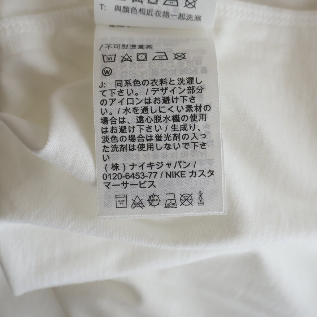 NIKE(ナイキ) 26SS ×SAINT MICHAEL M J SM SS TEE セントマイケル 両面ロゴTシャツ 半袖クルーネックカットソー ホワイト SM-MK8-0000-J07 FV4716-100