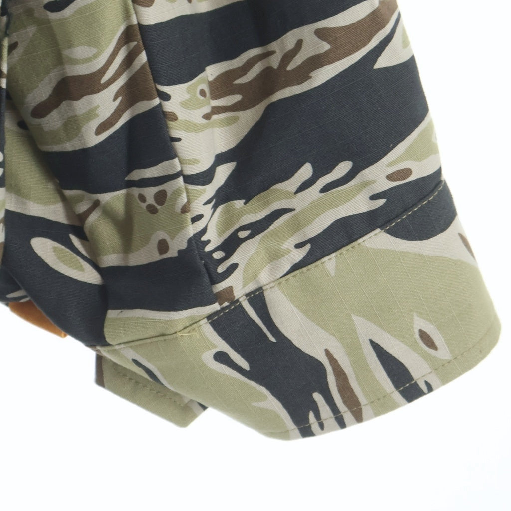 WACKO MARIA(ワコマリア) 25AW ×WOLF'S HEAD TIGER CAMO VIETNUM JACKET ウルブスヘッド タイガーカモ ベトナムジャケット ベトジャン ジップアップブルゾン ベージュ WOLFSHEAD-WM-ML13