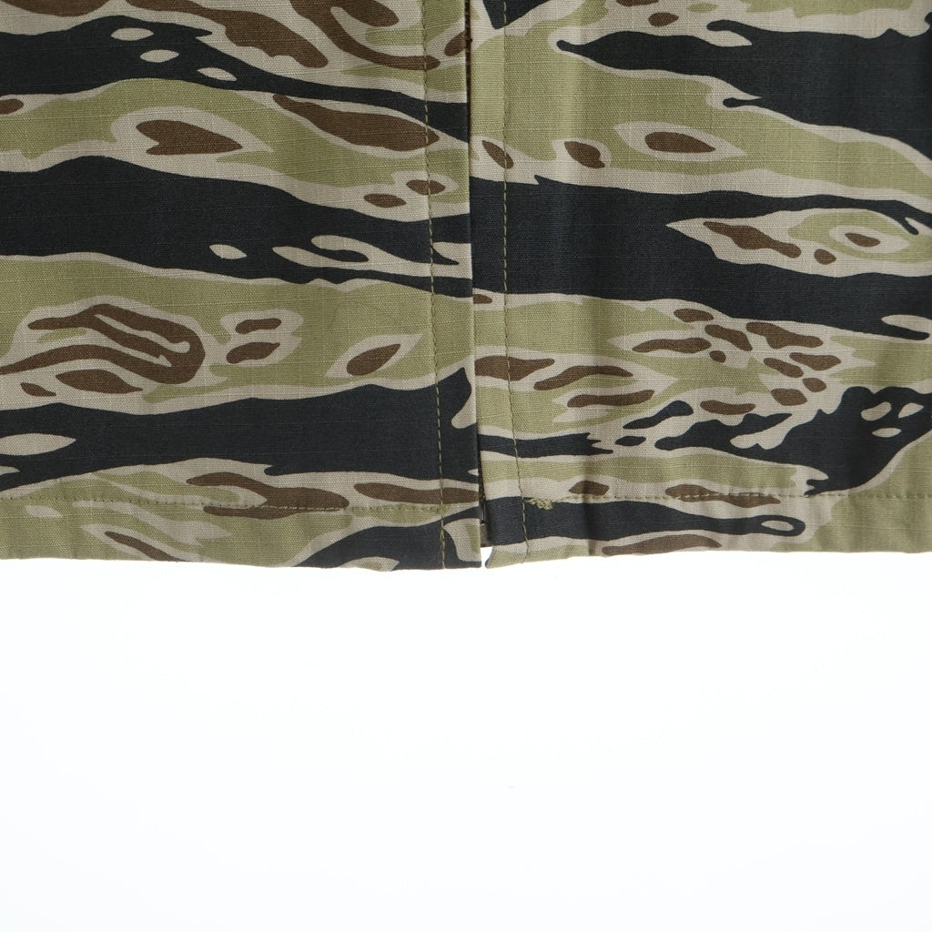 WACKO MARIA(ワコマリア) 25AW ×WOLF'S HEAD TIGER CAMO VIETNUM JACKET ウルブスヘッド タイガーカモ ベトナムジャケット ベトジャン ジップアップブルゾン ベージュ WOLFSHEAD-WM-ML13