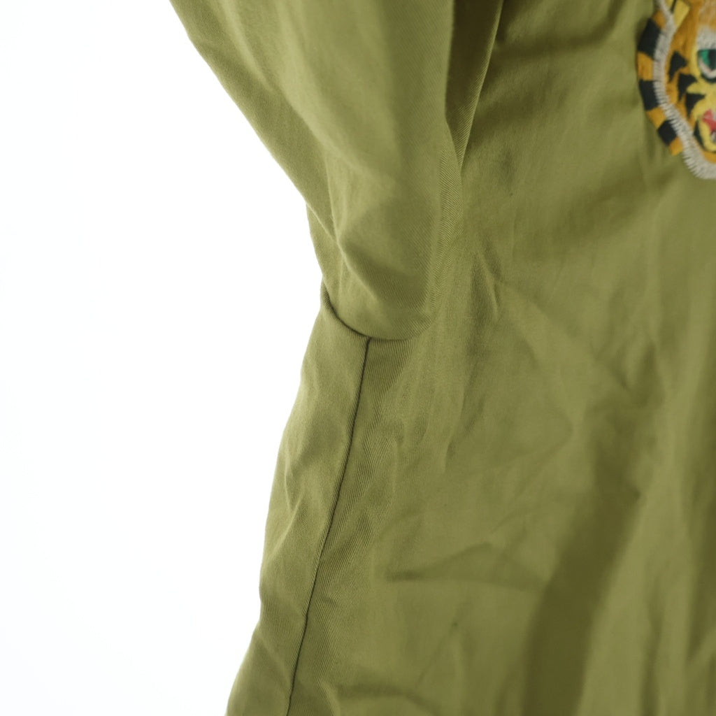 東洋エンタープライズ(トウヨウエンタープライズ) LATE 1960S STYLE COTTON VIETNUM JACKET 刺繍デザイン コットンベトナムジャケット ベトジャン ジップアップブルゾン カーキ TT15684