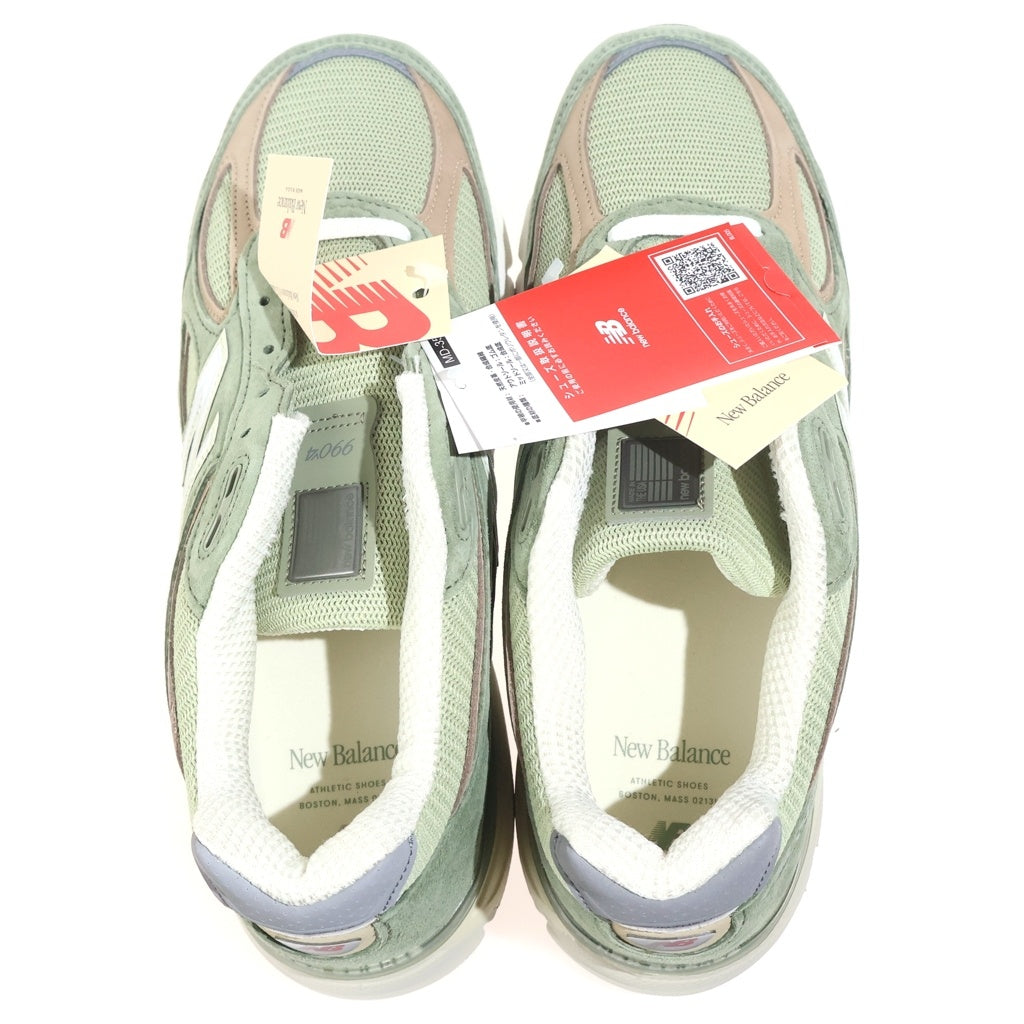 New Balance(ニューバランス) U990GT4 990V4 スウェード ローカットスニーカー グリーン US9.5/27.5cm