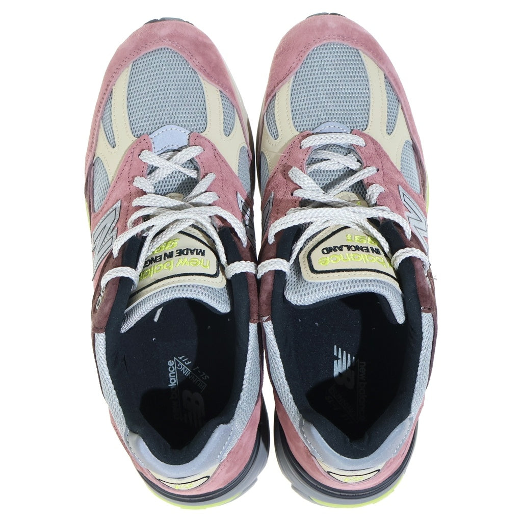 New Balance(ニューバランス) U991MG2 991V2 スウェード ローカットスニーカー ピンク/グレー US9.5/27.5cm