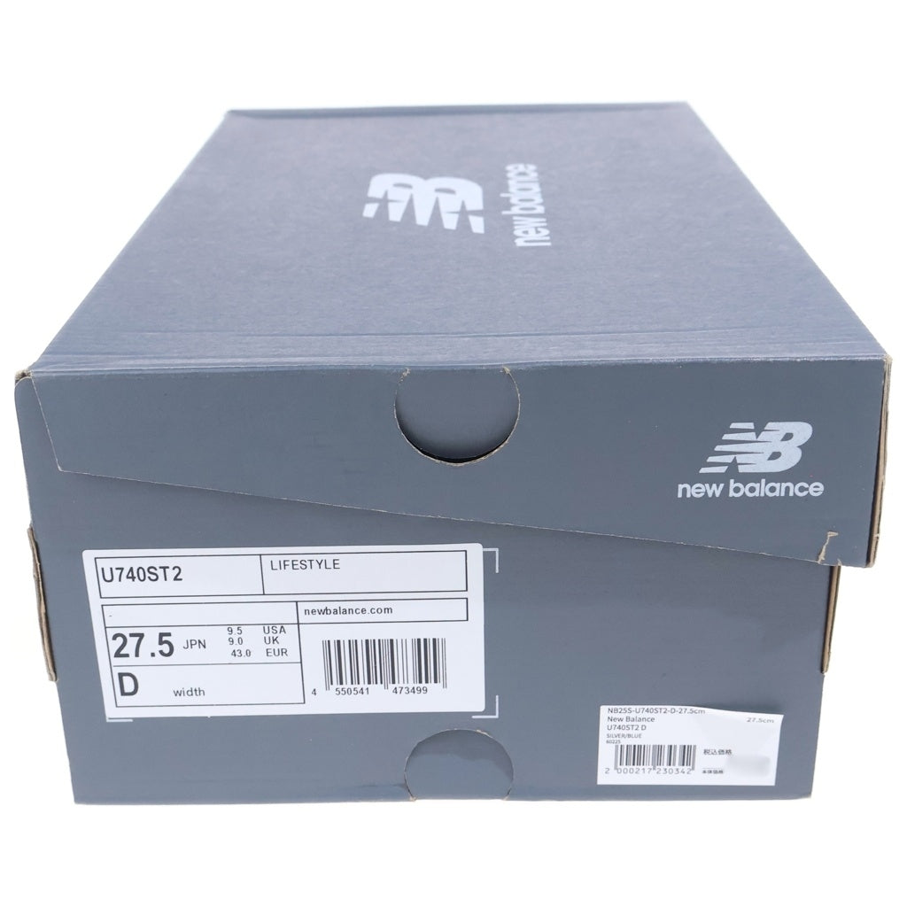 New Balance(ニューバランス) U740ST2 740 メッシュ ローカットスニーカー ブルー/シルバー US9.5/27.5cm