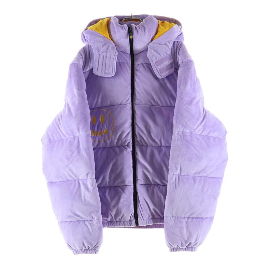 drew house(ドリューハウス) 22AW Plush Hooded Puffer Jacket Lavender プラッシュ ラベンダー フーデッドパファージャケット パープル