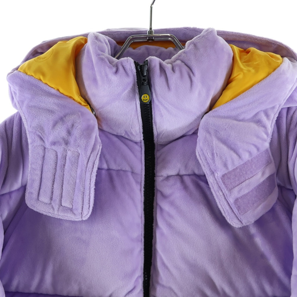drew house(ドリューハウス) 22AW Plush Hooded Puffer Jacket Lavender プラッシュ ラベンダー フーデッドパファージャケット パープル