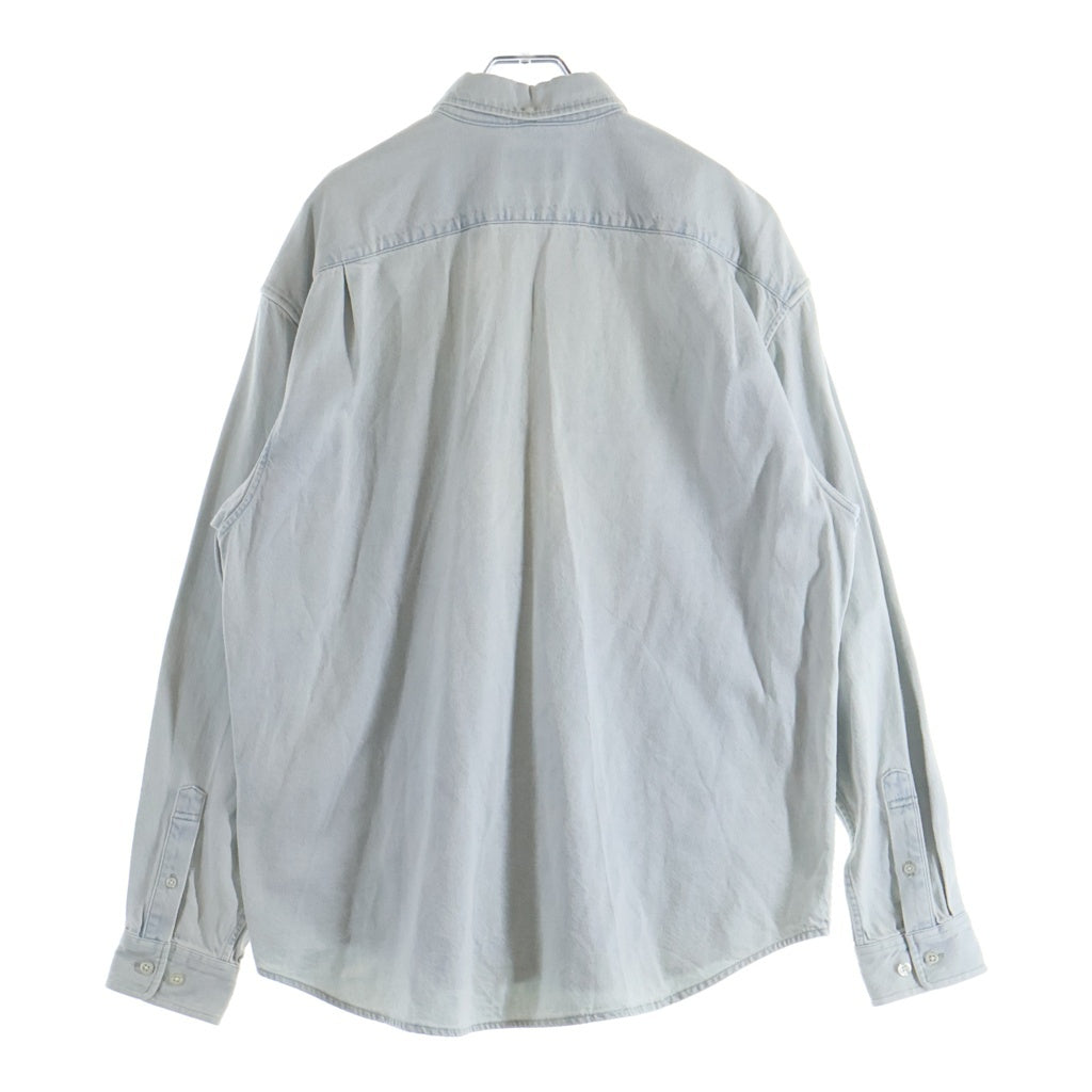 SUPREME(シュプリーム) 24SS Small Box Shirt スモールボックスロゴ 長袖デニムシャツ ライトインディゴ