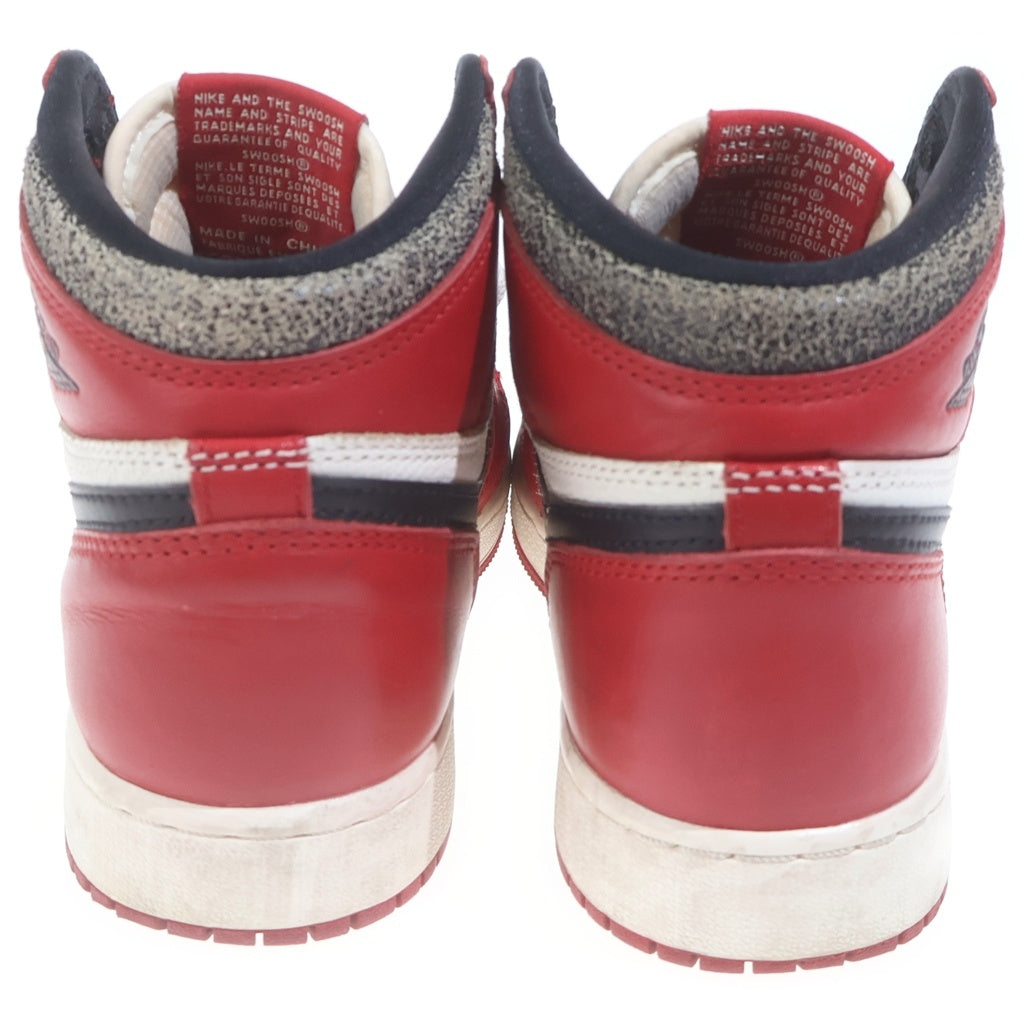 NIKE(ナイキ) AIR JORDAN 1 HIGH OG LOST & FOUND CHICAGO エア ジョーダン ロストアンドファウンド シカゴ ハイカットスニーカー レディース US4.5Y/23.5cm FD1437-612