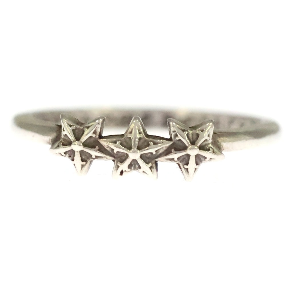 CHROME HEARTS(クロムハーツ) BUBBLEGUM 3STAR バブルガム3スター リング シルバー BCA411 レディース