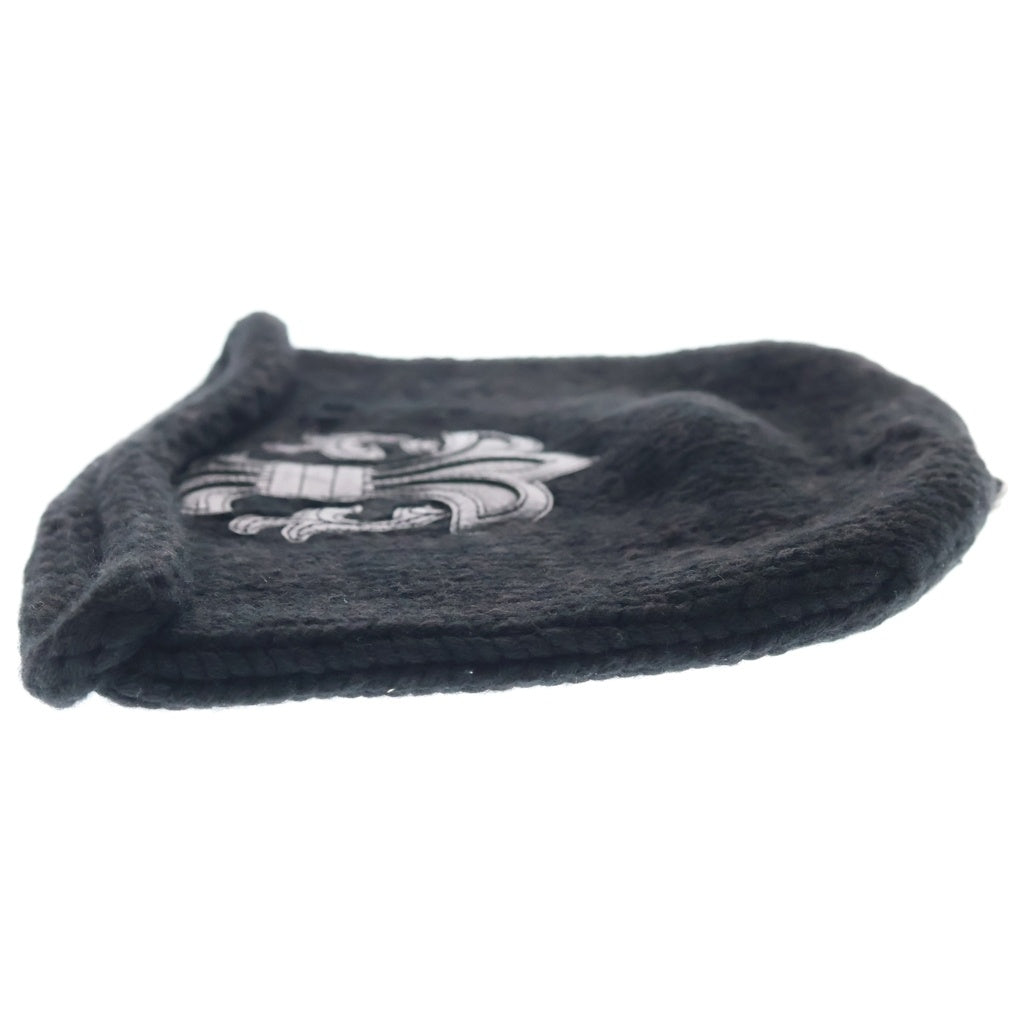 CHROME HEARTS(クロムハーツ) BEANIE CASH BS FLARE BSフレアパッチ ニットビーニー キャップ 帽子 ブラック