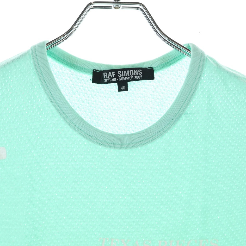 RAF SIMONS(ラフシモンズ) 05SS History Of The World期 ARCHIVE TEXAS PIECES MESH TANK TOP アーカイブ メッシュタンクトップ ライトブルー