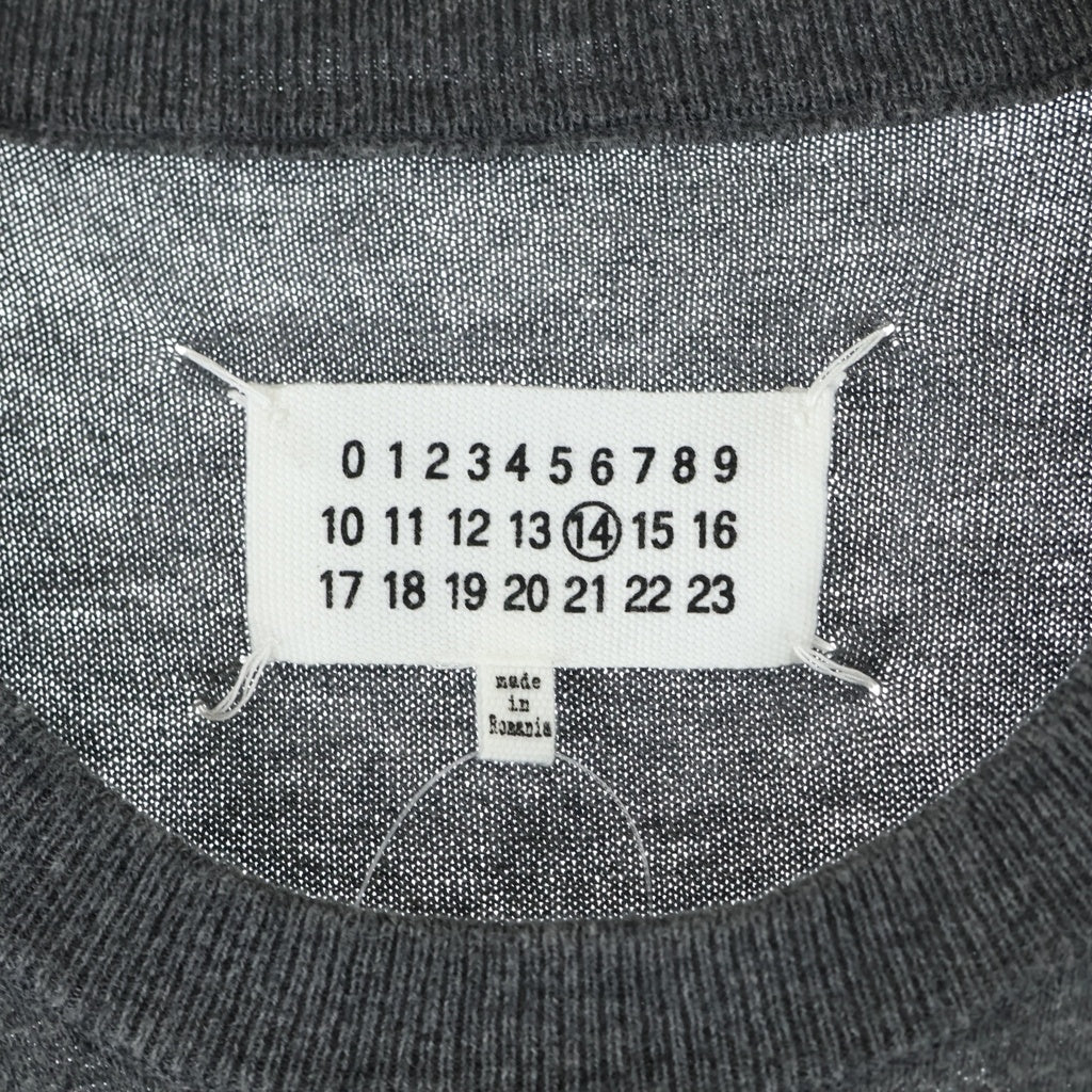 Maison Margiela(メゾンマルジェラ) KNIT PULLOVER エルボーパッチ ハイゲージ コットンウール プルオーバーニットセーター S50HA0845