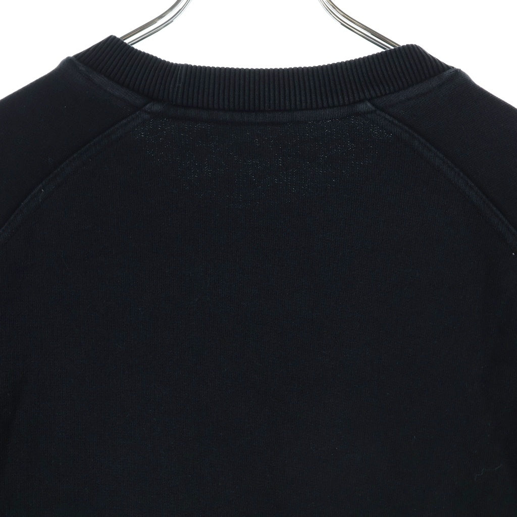 GIVENCHY(ジバンシィ) 胸テープデザイン クルーネックスウェットトレーナー ブラック BMJ0AC305B
