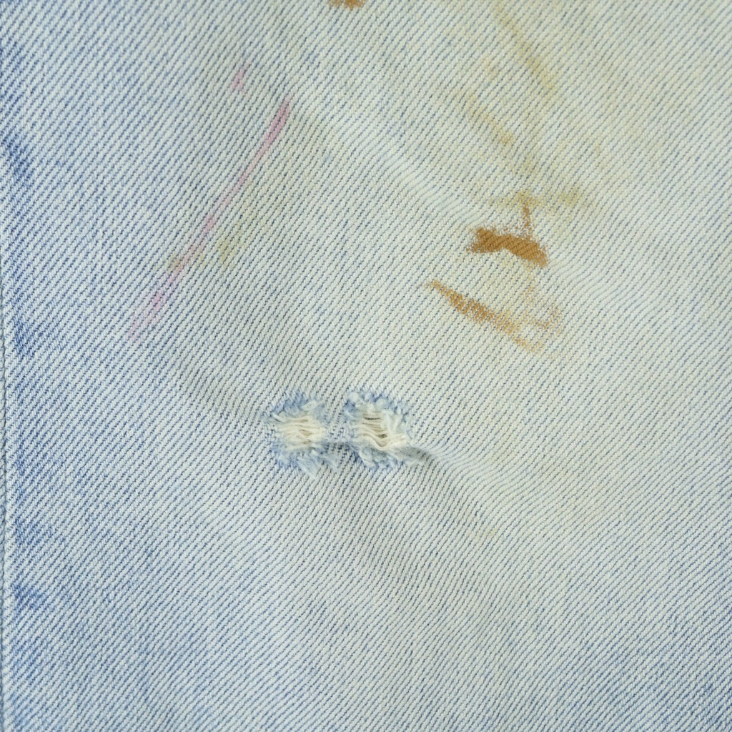 MM6 Maison Margiela(エムエムシックスメゾンマルジェラ) 22SS Dirty Wash Denim ダーティウォッシュ加工 ジップフライ ブーツカットデニムパンツ インディゴ S30LA0179 S30561