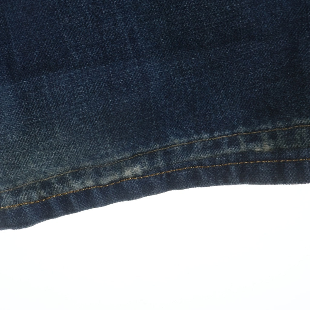 Acne Studios(アクネ ストゥディオズ) 26SS トロンプルイユ リボン キーチェーンプリント ルーズフィットジーンズ バギーデニムパンツ インディゴ FN-UX-TROU000052