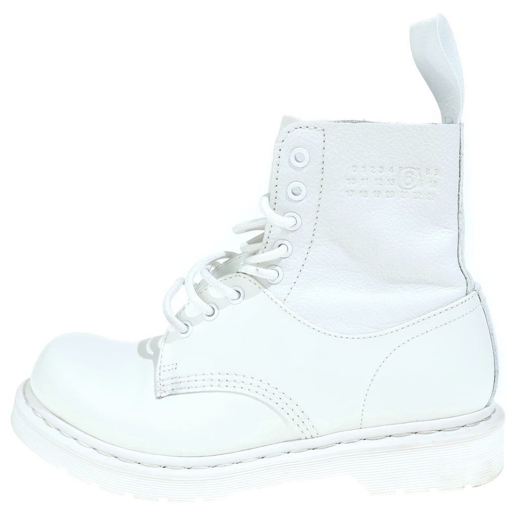 Dr.Martens(ドクターマーチン) ×MM6 Maison Margiela 1460 TWIST エムエムシックスメゾンマルジェラ 8ホール レザーブーツ ホワイト