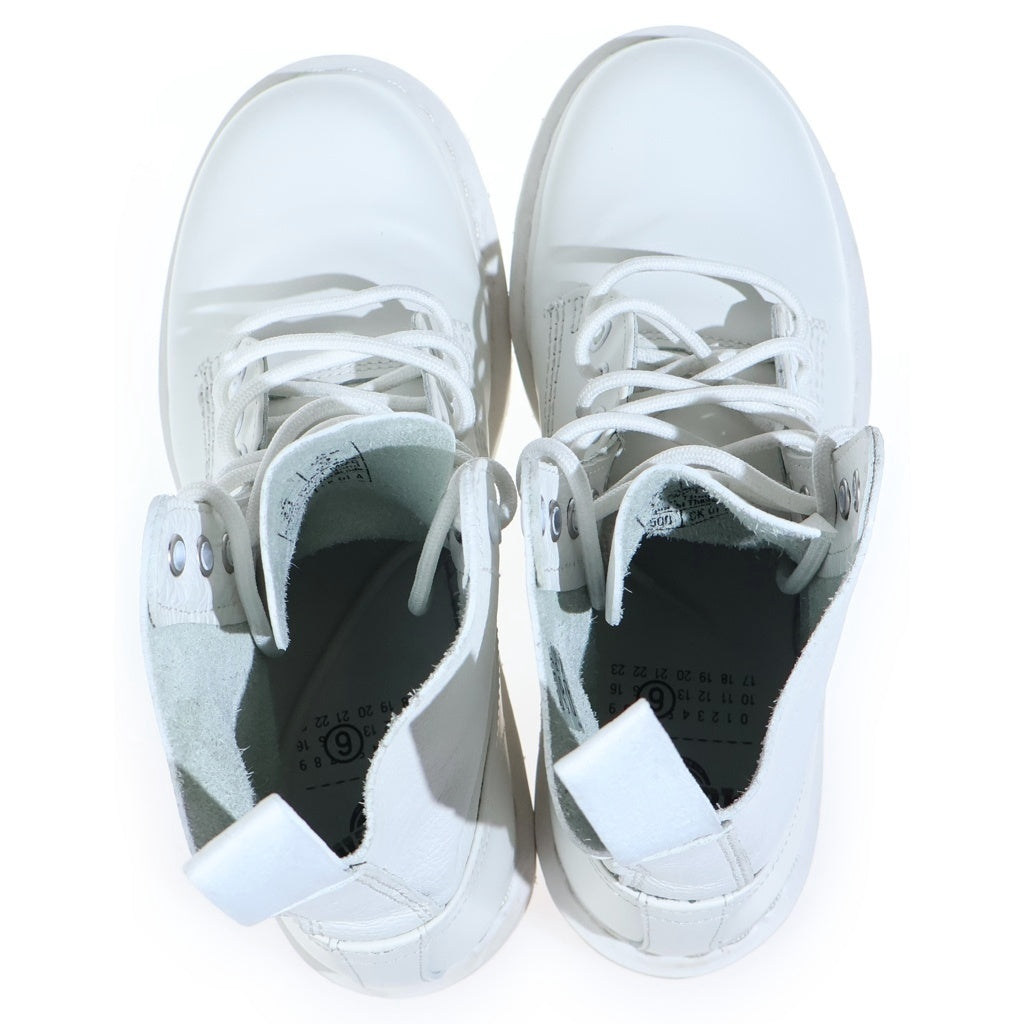 Dr.Martens(ドクターマーチン) ×MM6 Maison Margiela 1460 TWIST エムエムシックスメゾンマルジェラ 8ホール レザーブーツ ホワイト