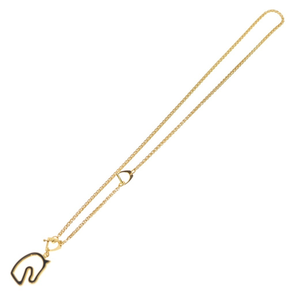 HERMES(エルメス) TONNERRE PM トネール シュヴァル チェーンネックレス ゴールド H100116F レディース