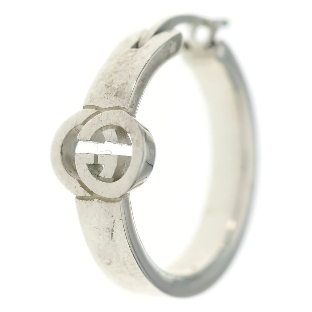 GUCCI(グッチ) GGインターロッキング フープピアス 両耳 シルバー 854204 J8400 0818
