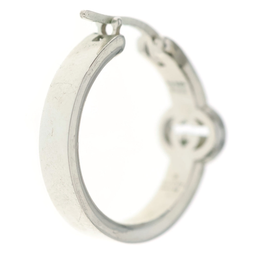 GUCCI(グッチ) GGインターロッキング フープピアス 両耳 シルバー 854204 J8400 0818