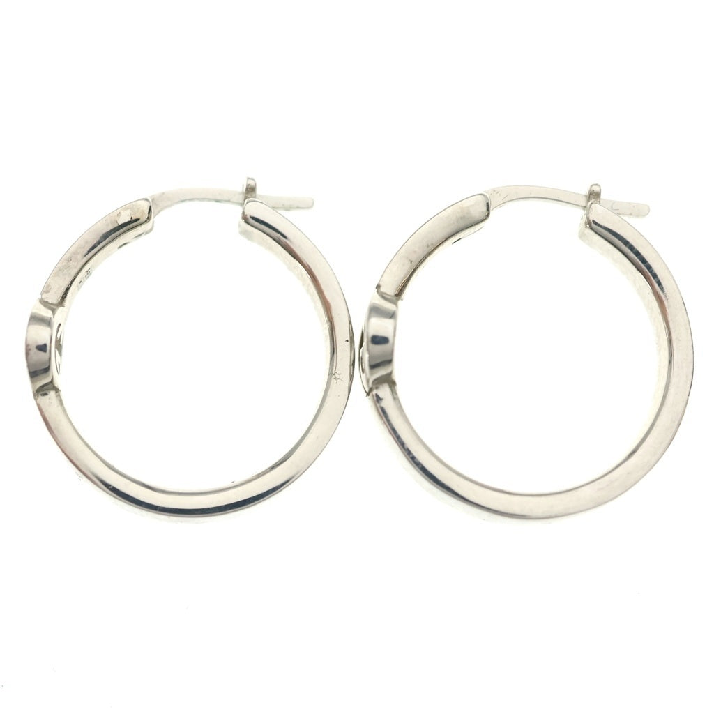 GUCCI(グッチ) GGインターロッキング フープピアス 両耳 シルバー