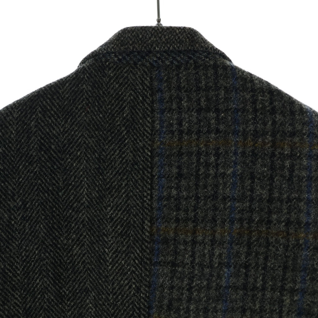 BEAUTY&YOUTH UNITED ARROWS(ビューティーアンドユースユナイテッドアローズ) ×HARIS TWEED ハリスツイード クレイジーパターンカバーオール ツイード 3Bウールテーラードジャケット グレー 1222-139-0704