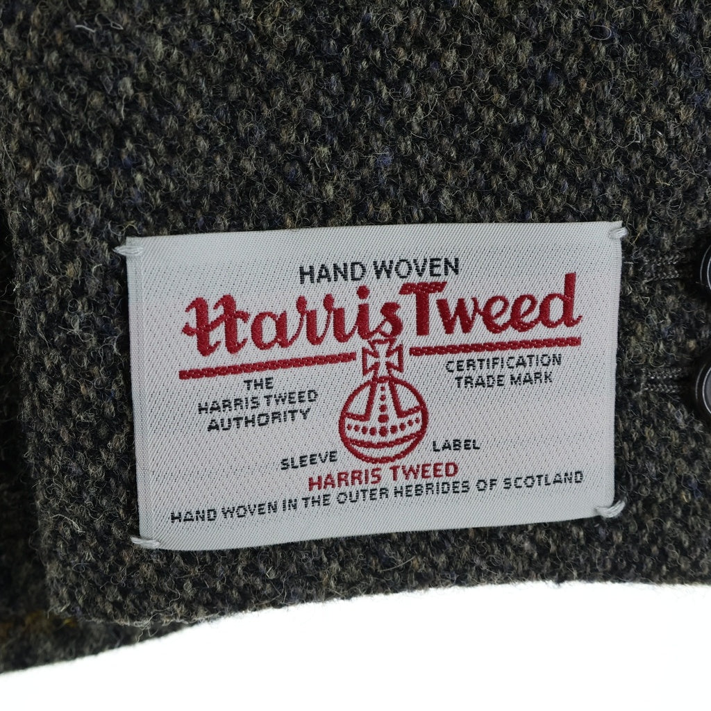 BEAUTY&YOUTH UNITED ARROWS(ビューティーアンドユースユナイテッドアローズ) ×HARIS TWEED ハリスツイード クレイジーパターンカバーオール ツイード 3Bウールテーラードジャケット グレー 1222-139-0704