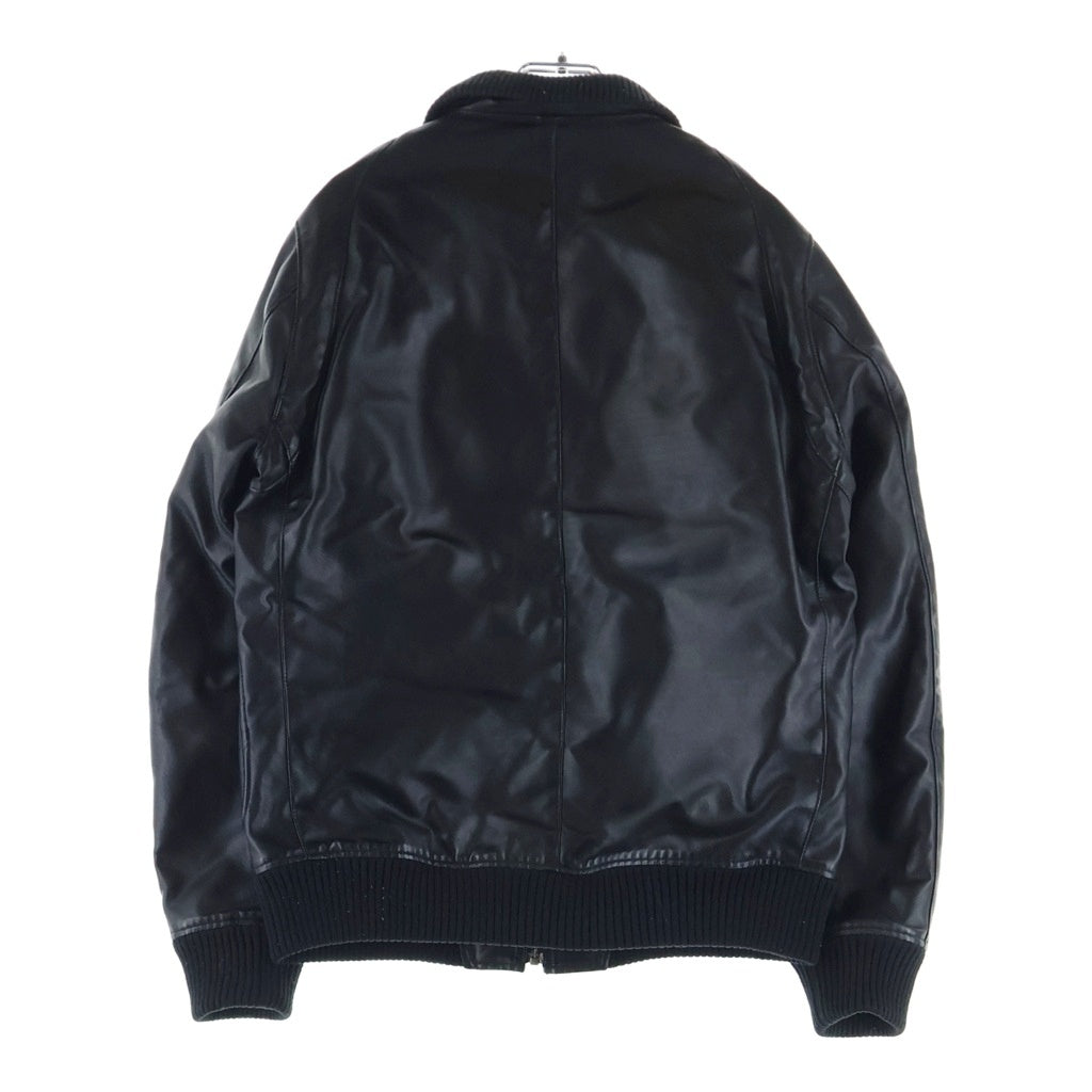 HYSTERIC GLAMOUR(ヒステリックグラマー) プリマロフト ニューレイド ツイルジップアップリブブルゾン ジャケット ブラック 0224AB04
