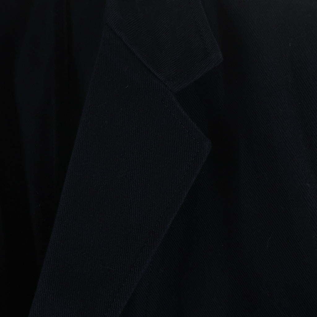 Yohji Yamamoto POUR HOMME(ヨウジヤマモト プールオム) 16SS TAILORED JACKET バックファスナー コットン シングルテーラードジャケット ネイビー HO-J71-042