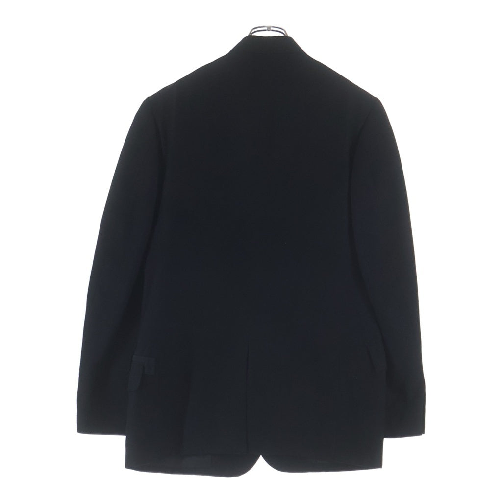 Yohji Yamamoto POUR HOMME(ヨウジヤマモト プールオム) 09AW レーヨンウールギャバ マルチポケット 2ボタン ピークドラペル テーラードジャケット ブラック HZ-J22-200