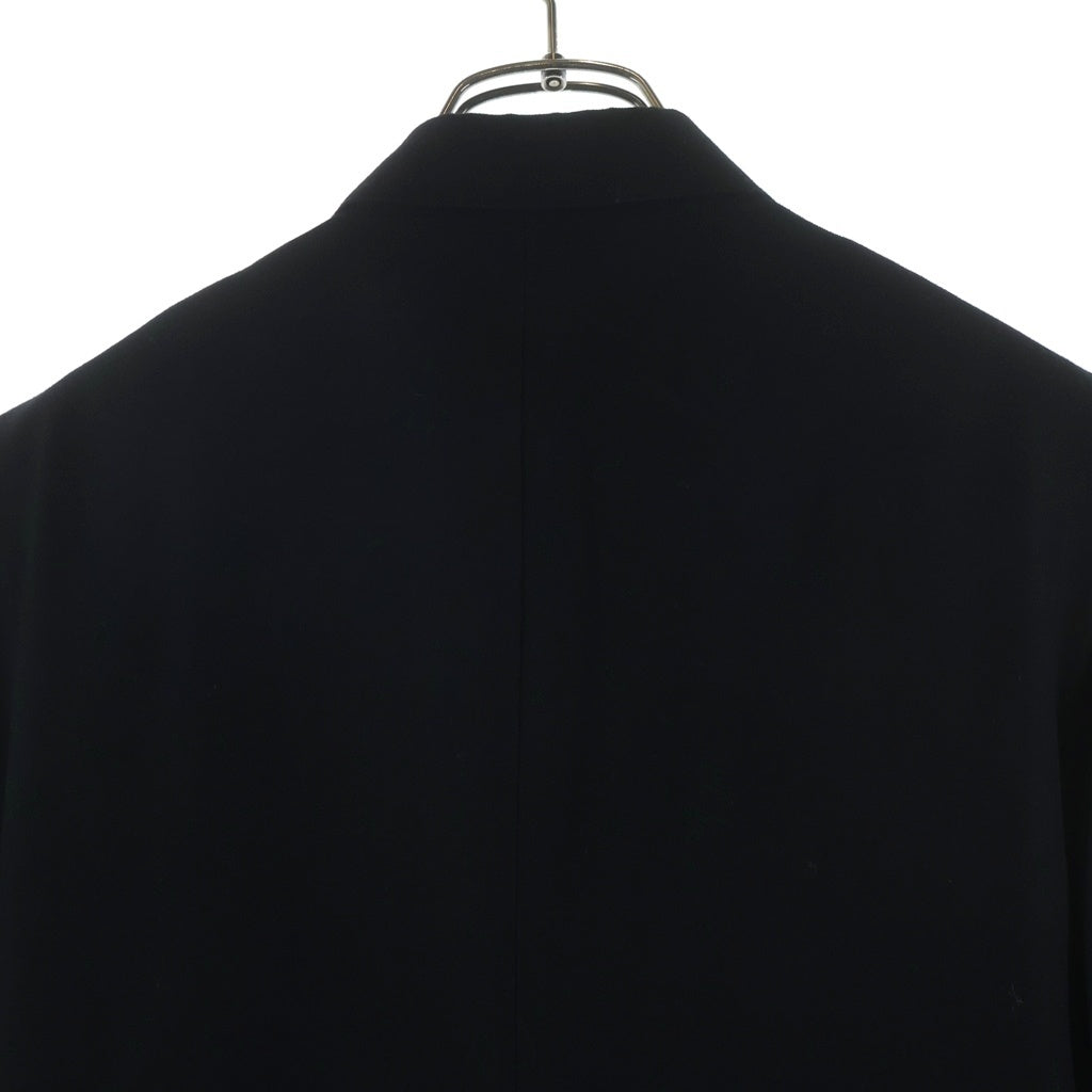 Yohji Yamamoto POUR HOMME(ヨウジヤマモト プールオム) 09AW レーヨンウールギャバ マルチポケット 2ボタン ピークドラペル テーラードジャケット ブラック HZ-J22-200