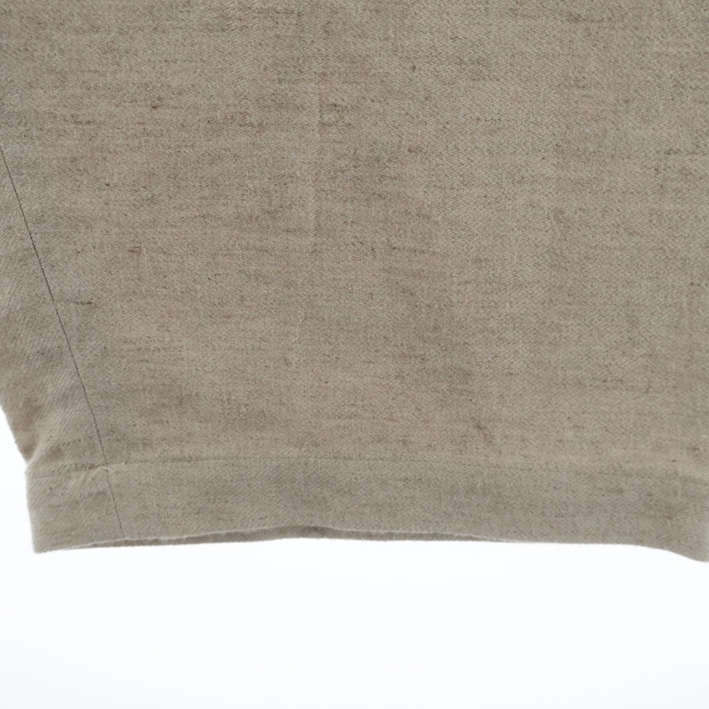 Y's for men(ワイズフォーメン) 24AW Z-Flap Pants リネン混 Zフラップ ワイドパンツ ベージュ MO-P15-008