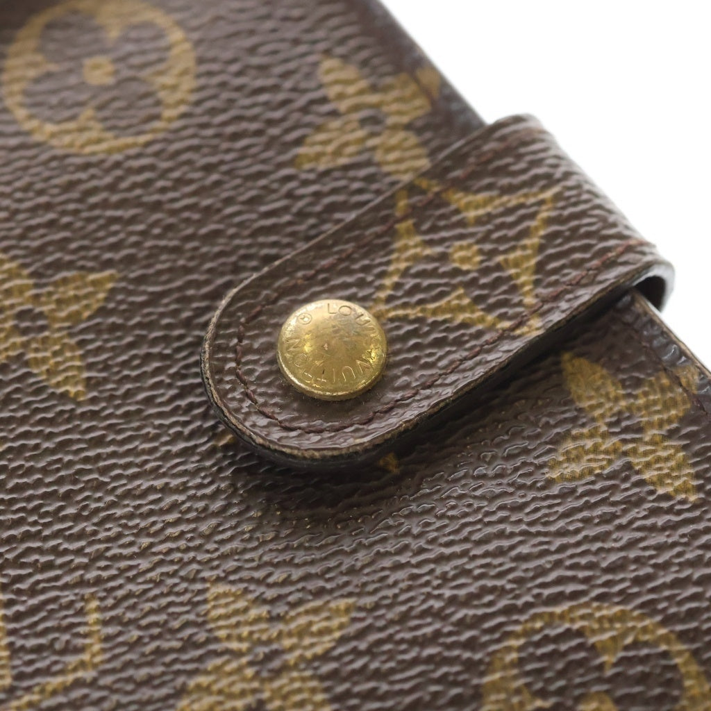 LOUIS VUITTON(ルイヴィトン) モノグラムキャンバス コンパクトジップ ウォレット 二つ折り財布 ブラウン M61667 MI1002 レディース