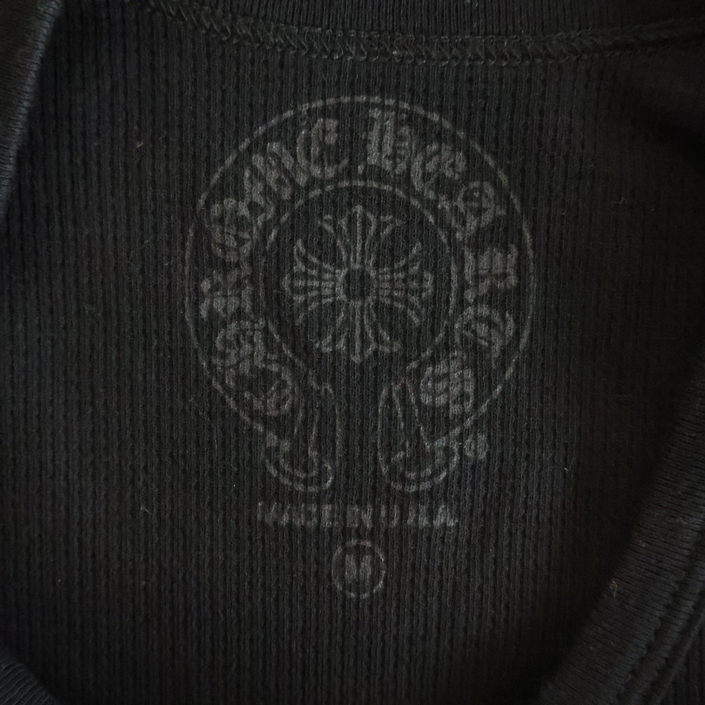 CHROME HEARTS(クロムハーツ) Thermal L S 袖フローラルプリント サーマル長袖Tシャツ カットソー ブラック