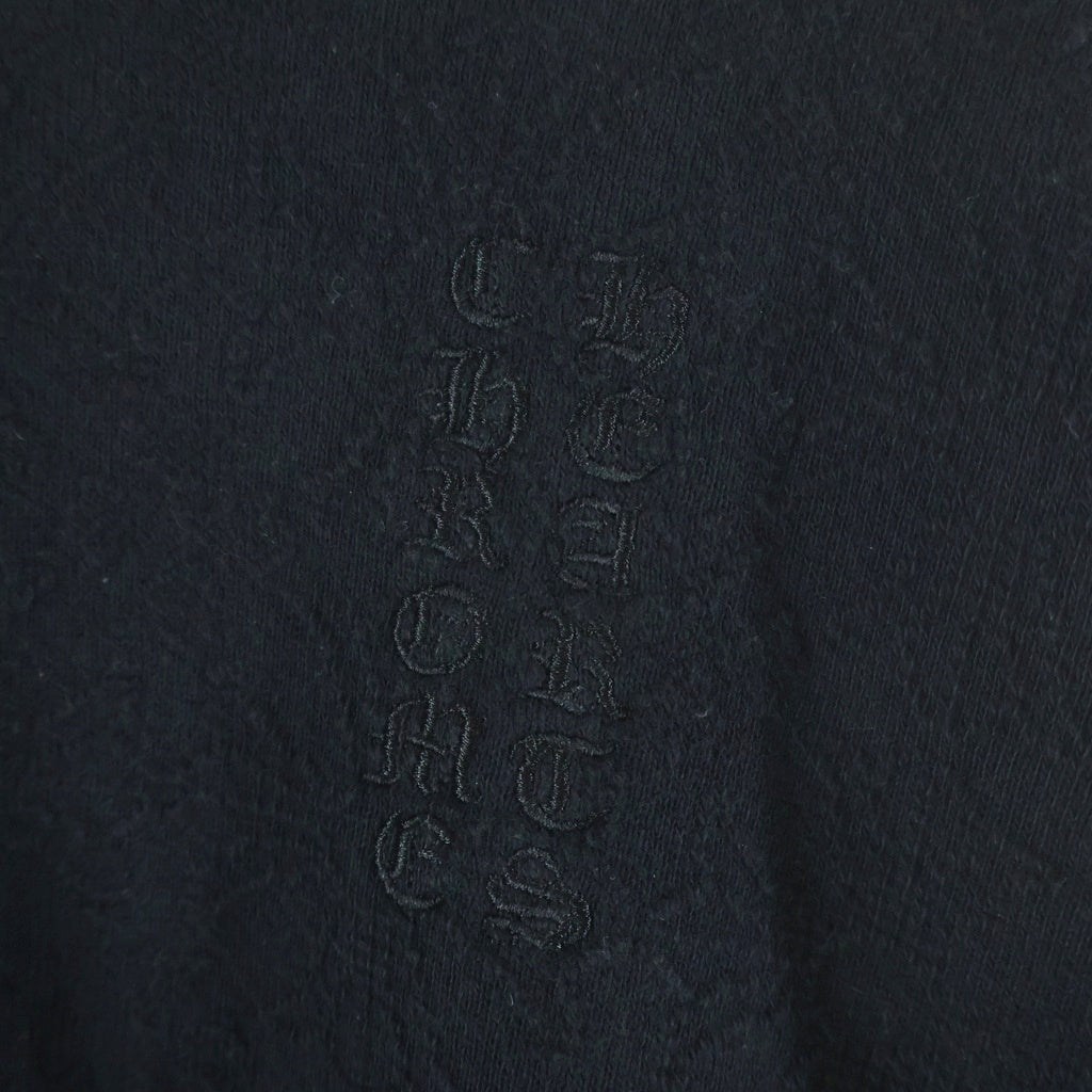CHROME HEARTS(クロムハーツ) Y NOT VERTICAL LOGO CROPPED SWEATSHIRT