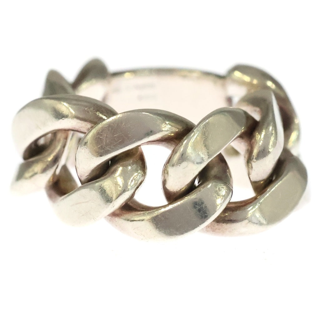 BOTTEGA VENETA(ボッテガヴェネタ) CHAIN PLATE RING チェーン プレートリング シルバー