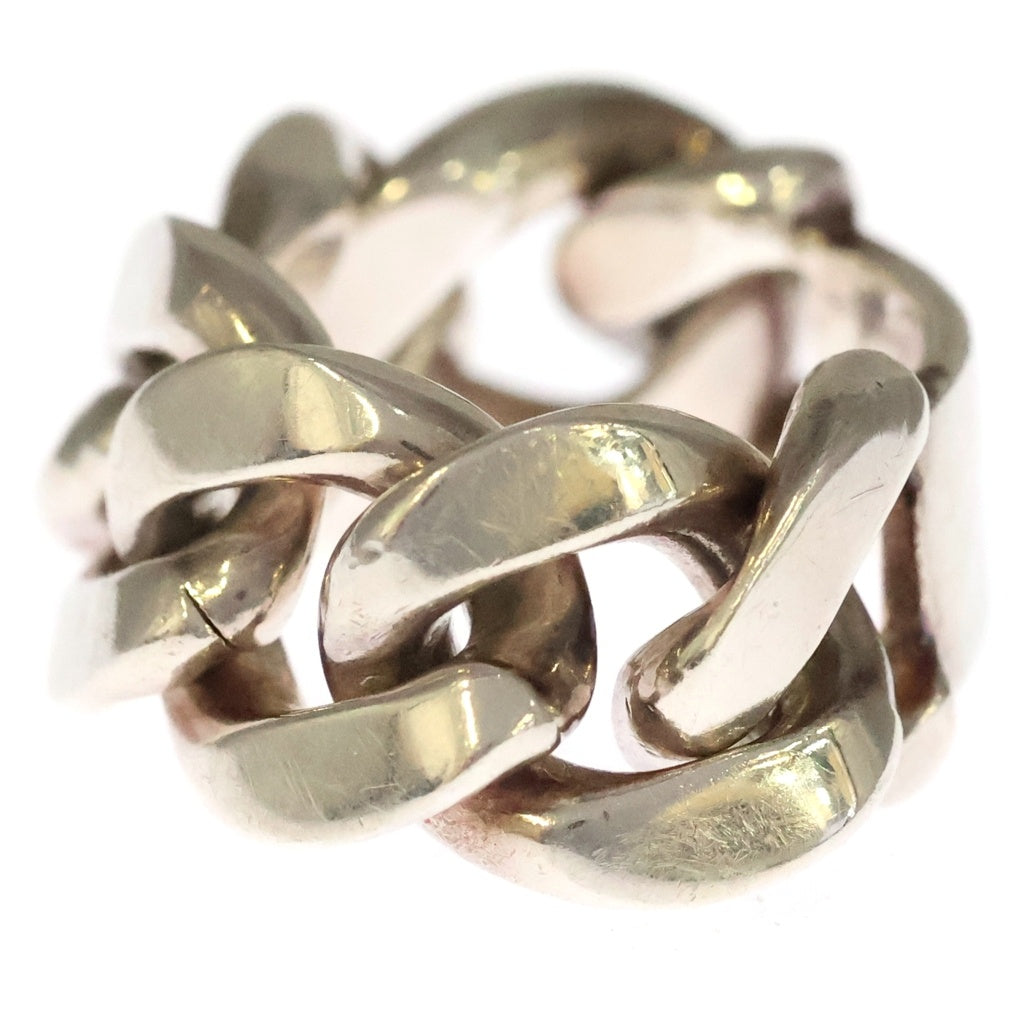 BOTTEGA VENETA(ボッテガヴェネタ) CHAIN PLATE RING チェーン プレートリング シルバー