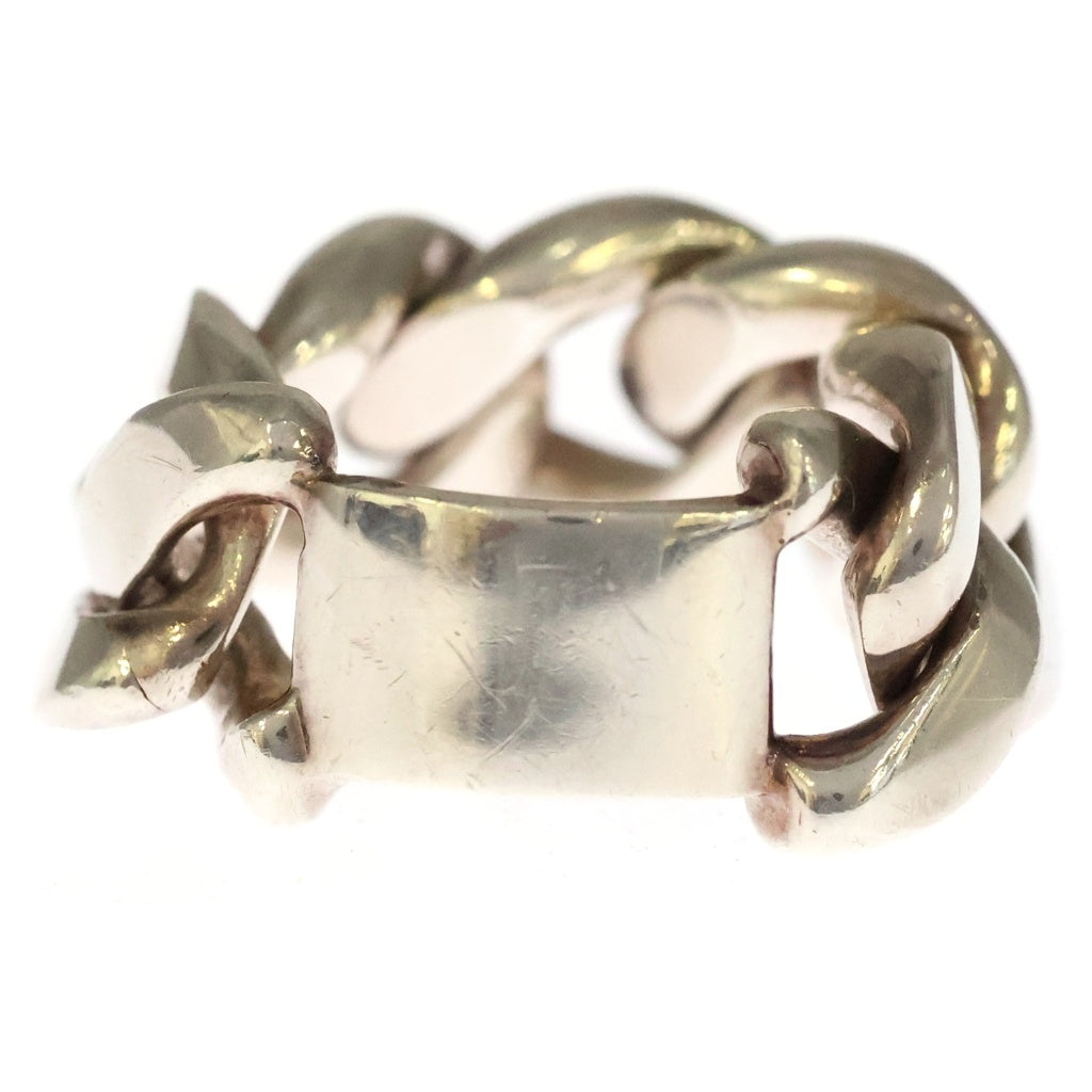 BOTTEGA VENETA(ボッテガヴェネタ) CHAIN PLATE RING チェーン プレートリング シルバー
