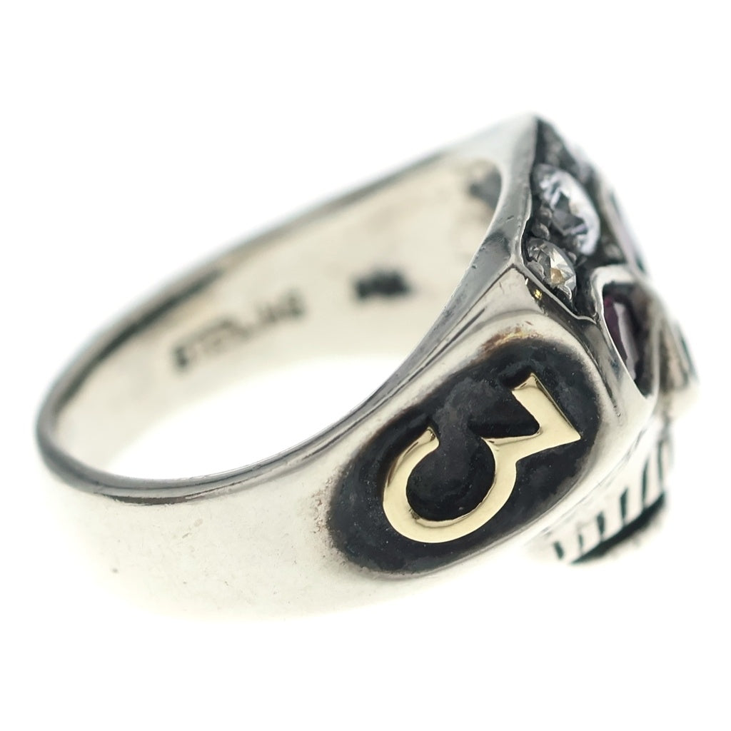 FLASH POINT(フラッシュポイント) JIM SKULL RING ルビータイプ ジム スカルリング シルバー