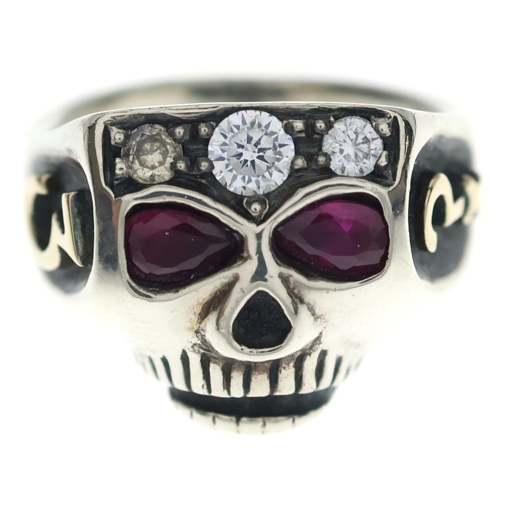 FLASH POINT(フラッシュポイント) JIM SKULL RING ルビータイプ ジム スカルリング シルバー