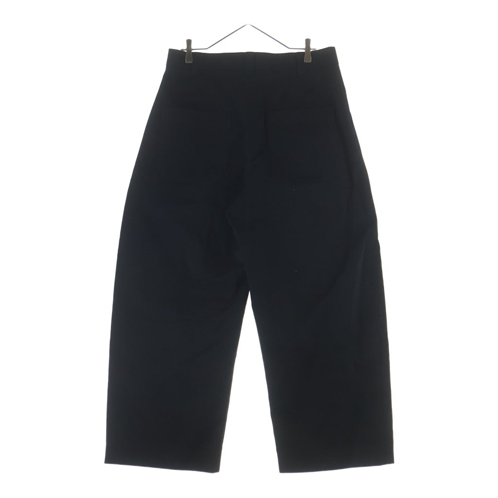 STUDIO NICHOLSON(スタジオニコルソン) SORTE PEACHED COTTON TWILL PANTS ソルテピーチド コットンツイルパンツ ブラック 51-10-799001