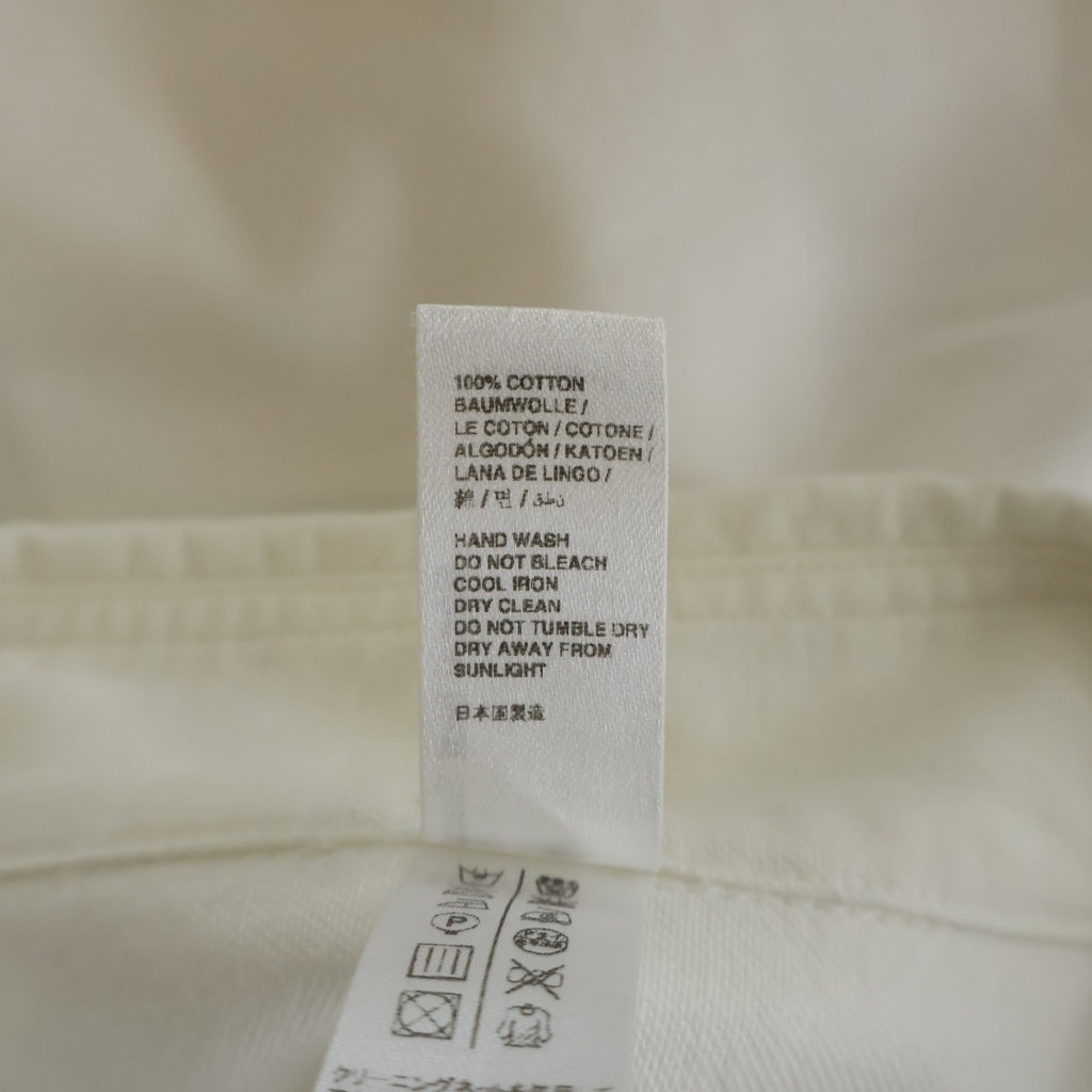 Sacai(サカイ) 17AW ×FRAGMENT DESIGN フラグメントデザイン コットン ロゴプリント 長袖シャツ ホワイト 16-01191M