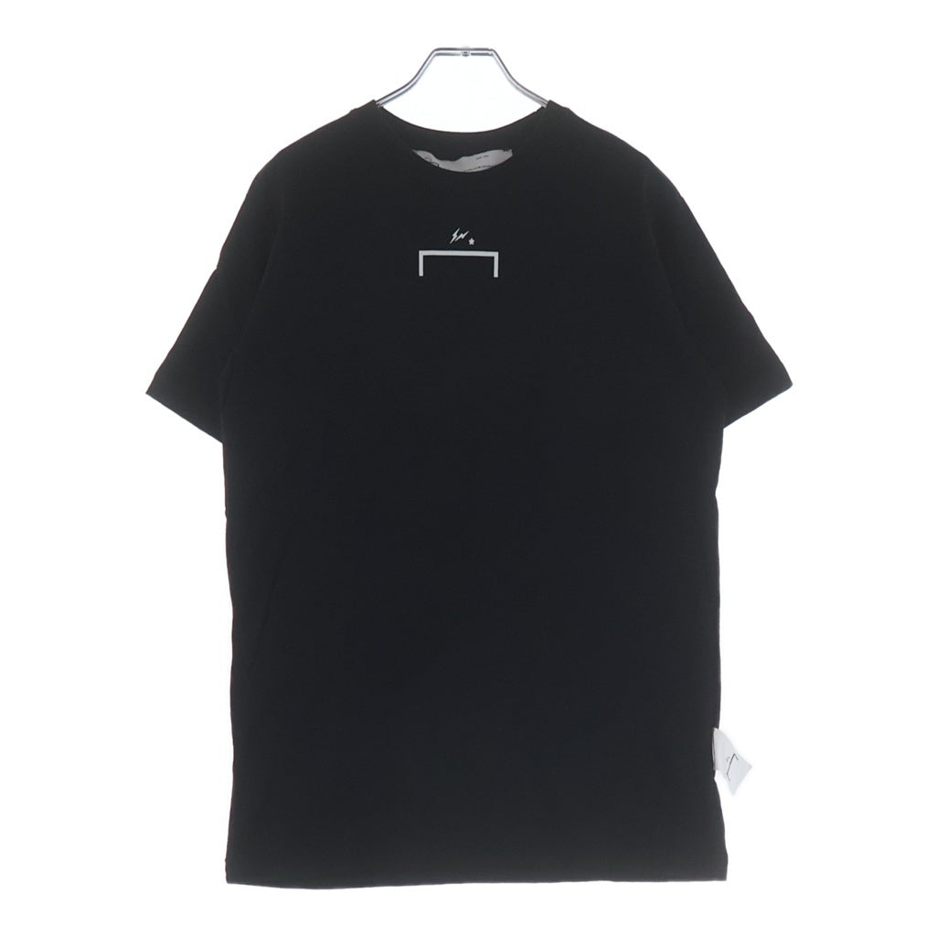 FRAGMENT DESIGN(フラグメントデザイン) ×A-COLD-WALL アコールドウォール フロントプリント コットン クルーネック半袖Tシャツ カットソー ブラック