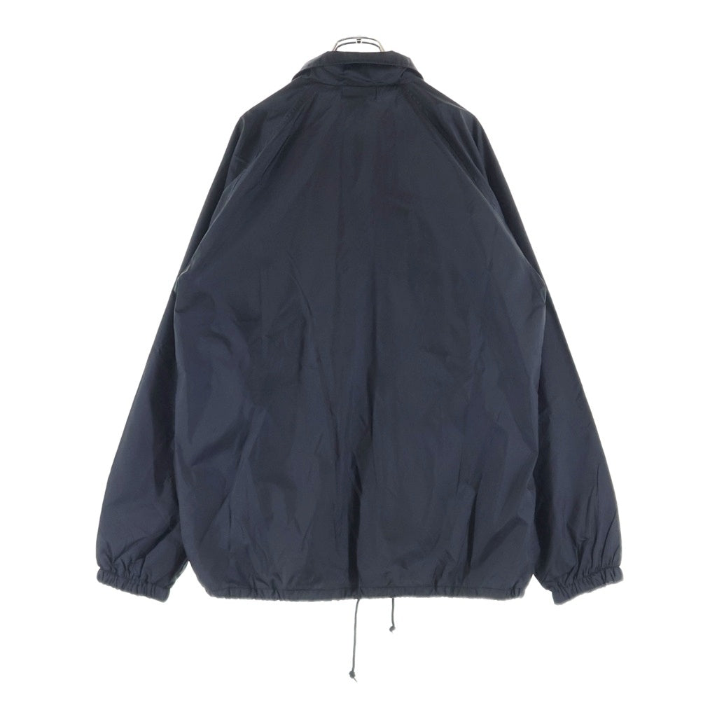 Do Nothing Congress(ドゥー ナッシング コングレス) COACH JACKET プリント スナップボタン コーチジャケット ブラック
