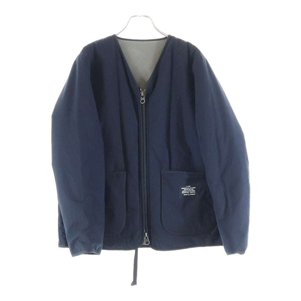 UNIFORM EXPERIMENT(ユニフォームエクスペリメント) 19AW REVERSIBLE ZIP LINER リバーシブル ジップアップライナージャケット ブラック UE-192006