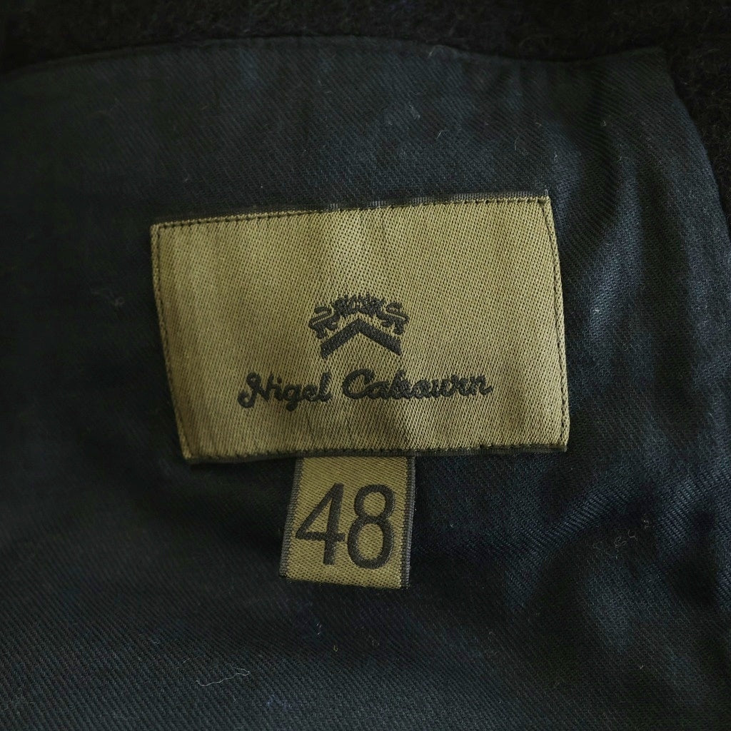 NIGEL CABOURN(ナイジェルケーボン) ウール 4B シングルテーラードジャケット ブラック